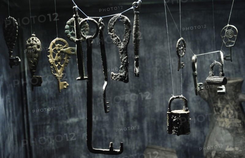 Metal keys.