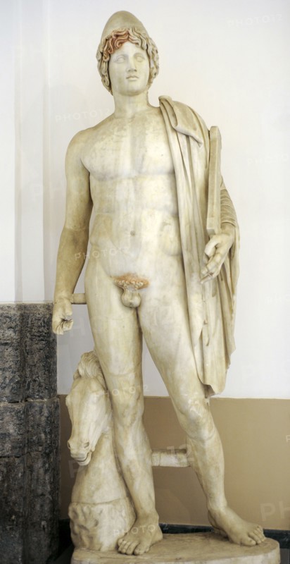 One of the twins Castor and Pollux. Pentelic marble.