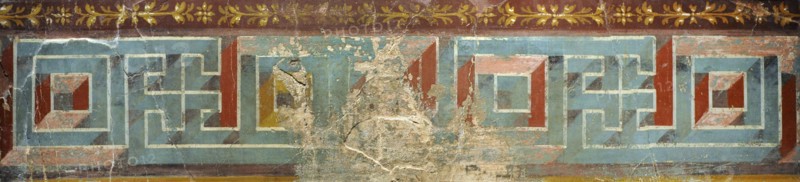 Roman fresco depicting a Meander.