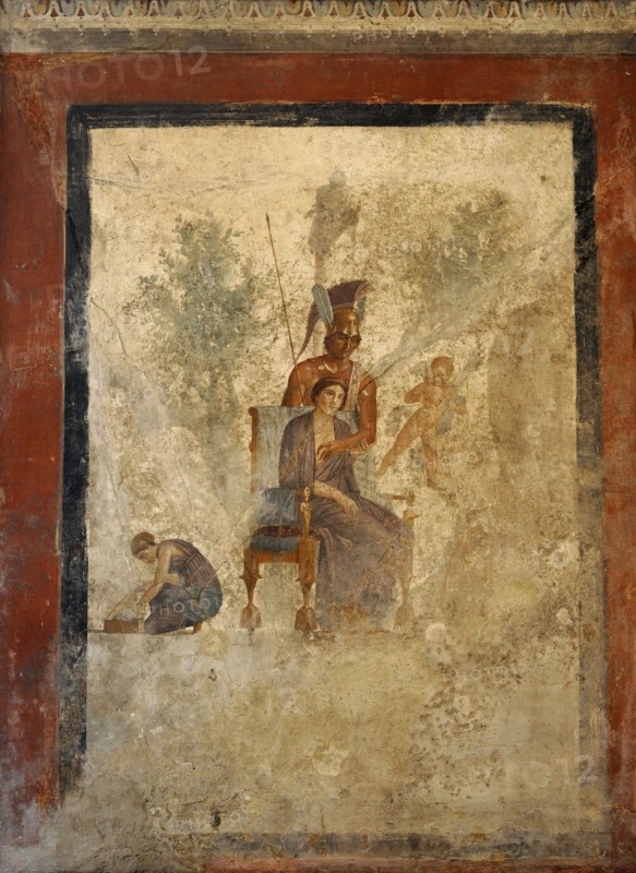 Scene of seduction between Mars and Venus.