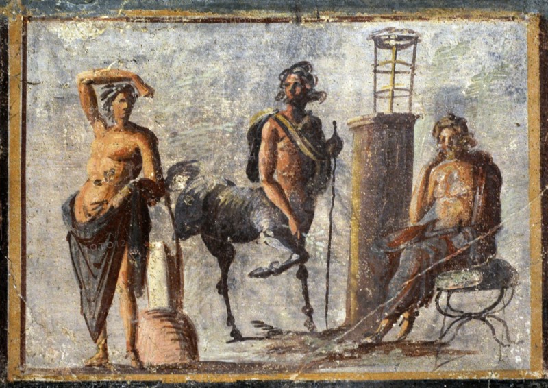 Apollo, the centaur Chiron and Asclepius.