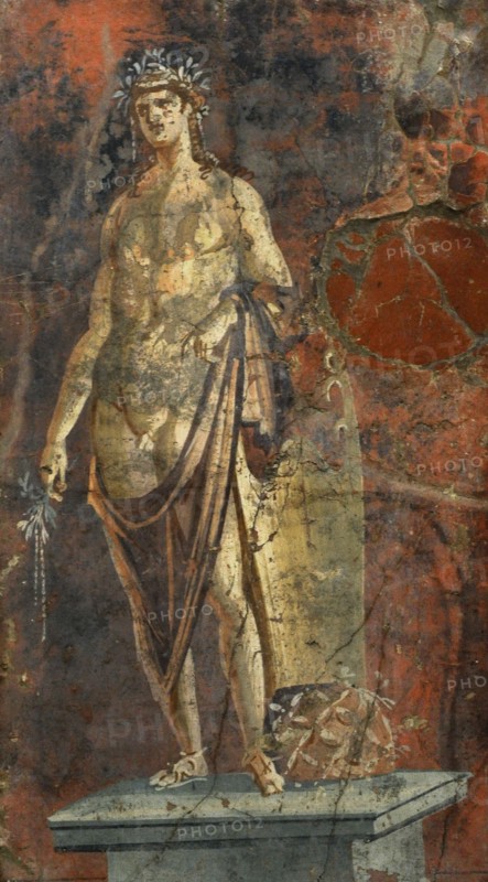 Apollo, next to the omphalo.
