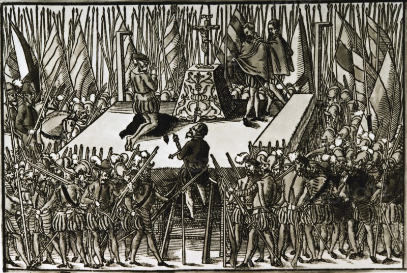 Execution of the Counts of Egmond and Hoorn, Brussels.