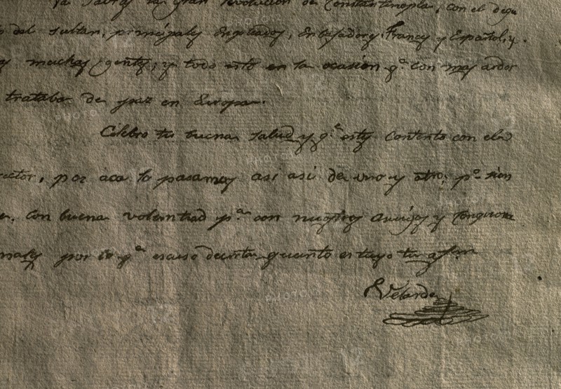 Pedro Velarde y Santillan (1779-1808). Spanish captain. Sign manual.