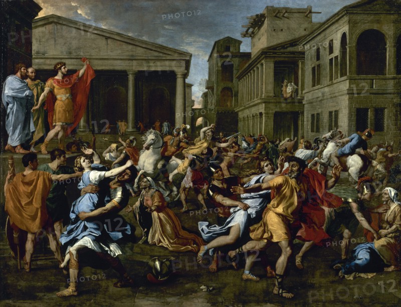 The Rape of the Sabine Women. 1637-1638. By Nicolas Poussin (1594-1665).
