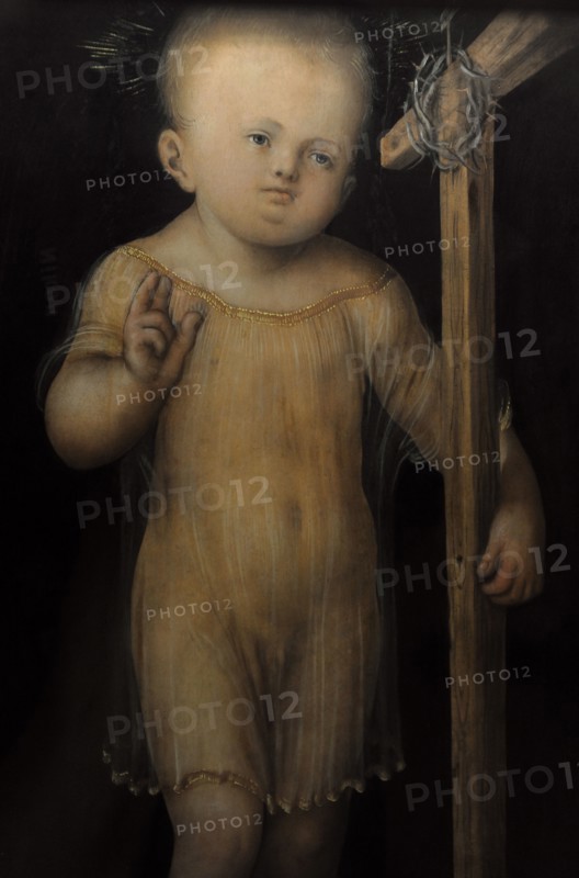 Blessing Child Jesus.