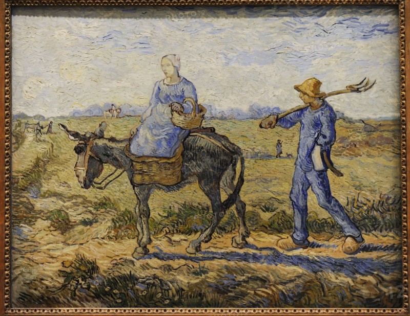 Morning: Going out to Work (after Millet).