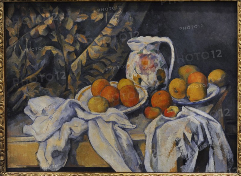 Still life with a curtain.