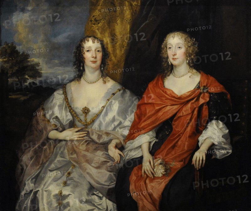 Two ladies in waiting to Queen Henrietta Maria.