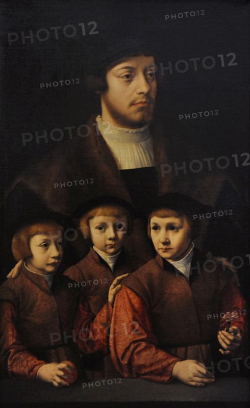 A Man and His Three Sons.