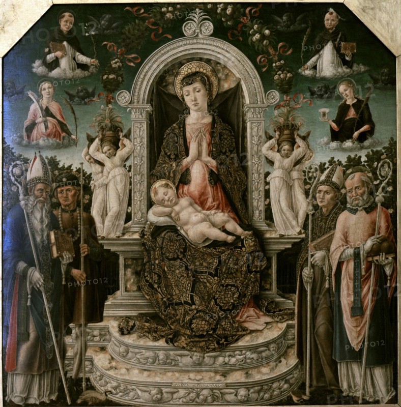 Virgin with the Child with Saint Augustine, Saint Roch, Saint Louis of Toulouse and Saint Nicholas of Bari.