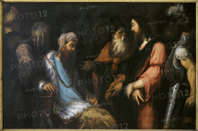 Jesus before Herod.