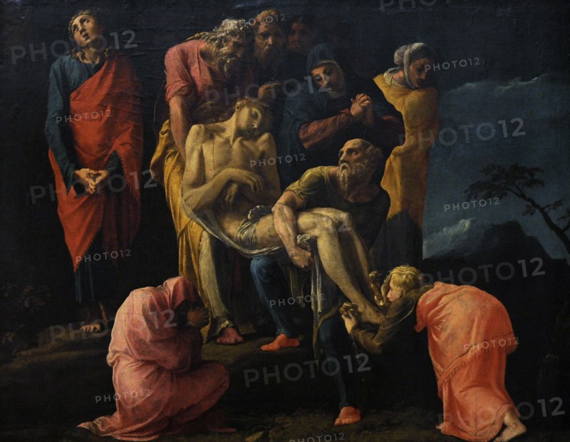 Transport of Christ to the grave.