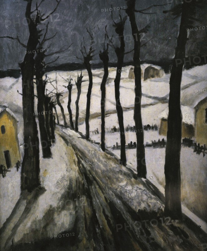 Winter Landscape (Road in Winter).