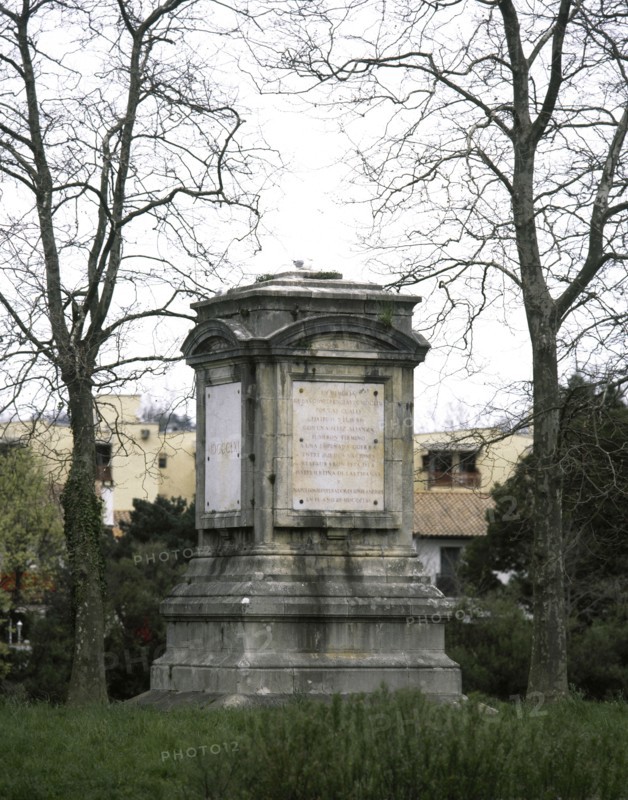 Pheasant Island. Monolith to commemorate de meeting where the Treaty of the Pyrenees was negotiated in 1659.