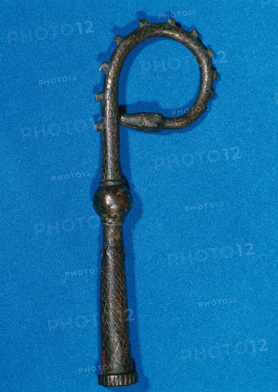 Crosier of Bishop of Barcelona, Arnau de Gurb. Limoges. Before 1284. Barcelona. Spain.