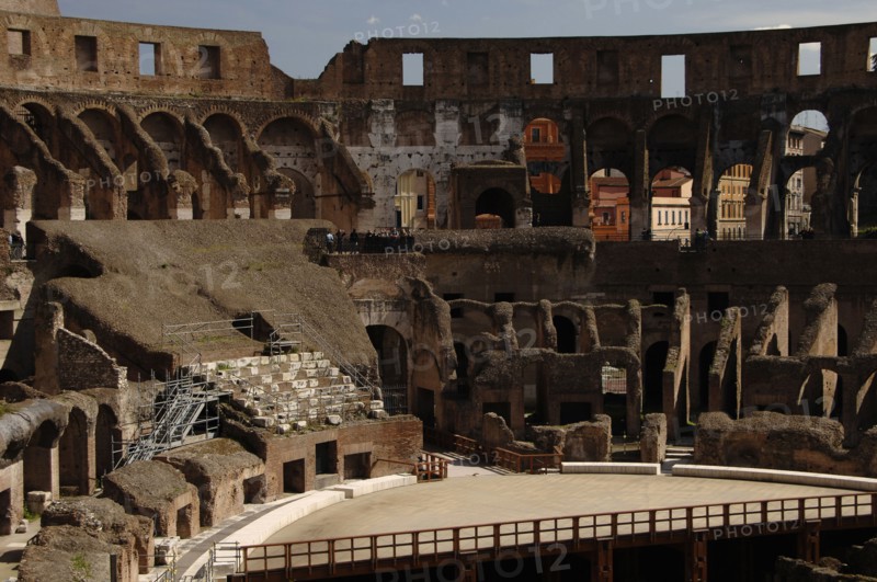 Flavian Amphitheatre or Coliseum. Interior.