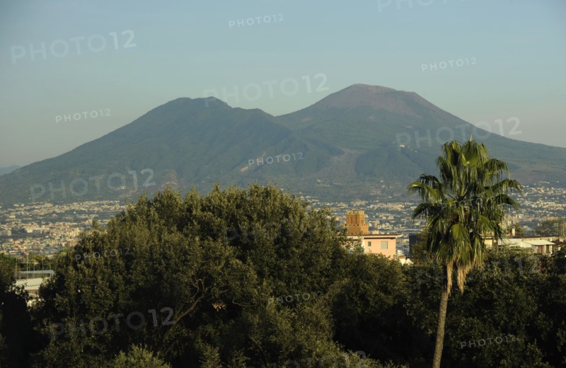 Panorama with Mount Vesuvius.