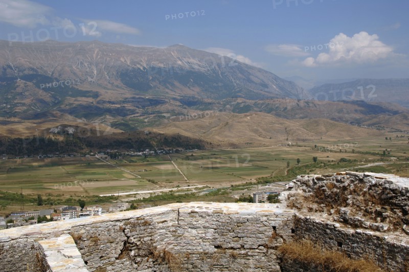 Gjirokastra city. Scenery from the castle.
