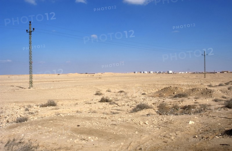 Desert landscape between Suez and Cairo.