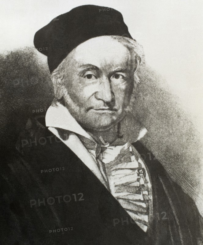 Carl Friedrich Gauss (1777-1855). German mathematician. Engraving. 19th century.