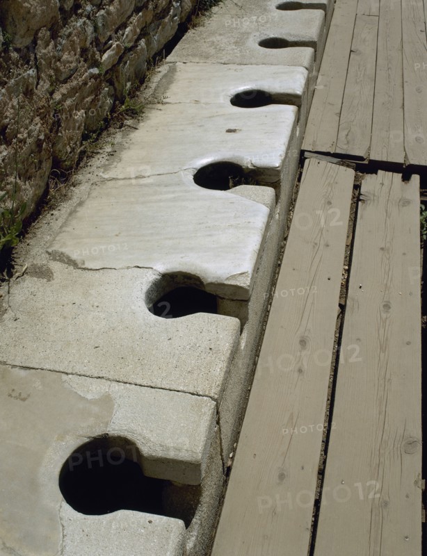 Roman era. Turkey. Ephesus Latrines (public toilets). 1st century AD.