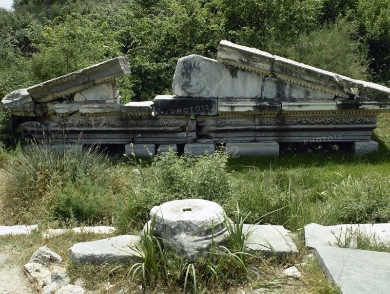 Ruins of the Temple of Seraphis. Pediment.