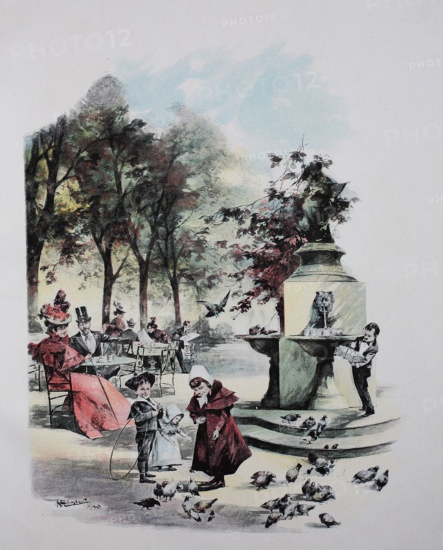 Scene in Munich Hofgarten