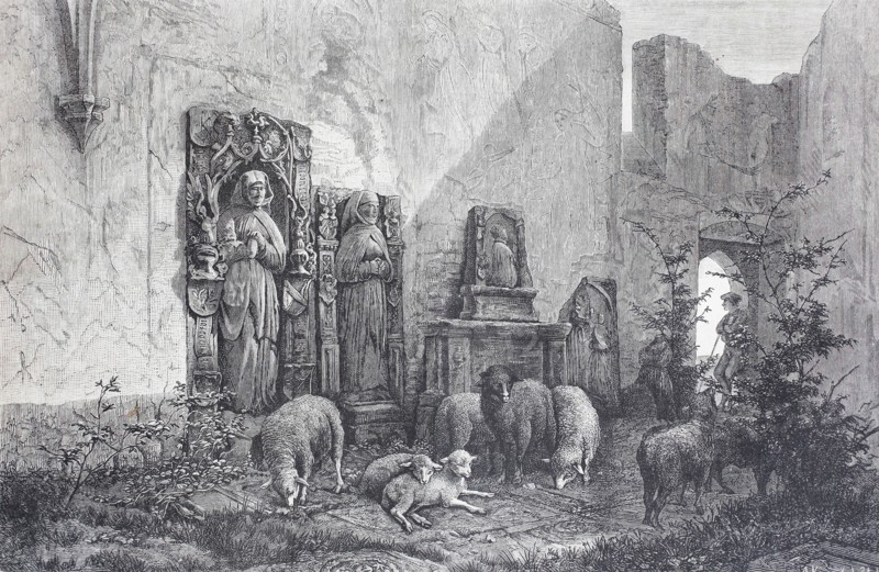 the ruin of the monastery church of Unterringingen