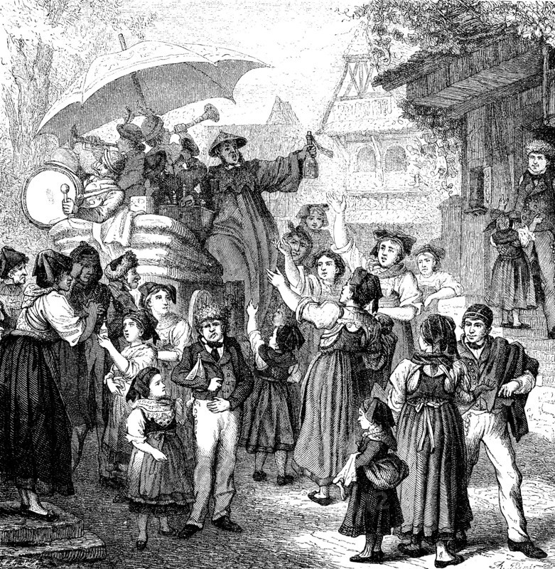 Pancratius Sanitabringius at a family party in Alsace
