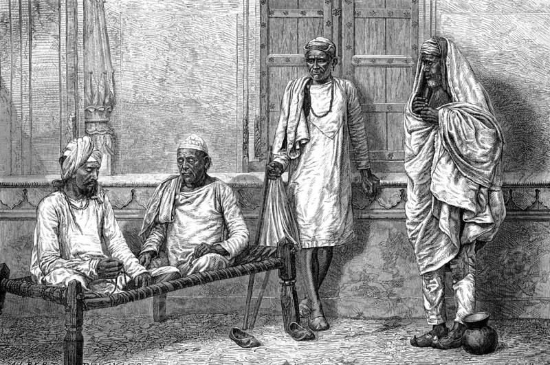religious beggar in Benares