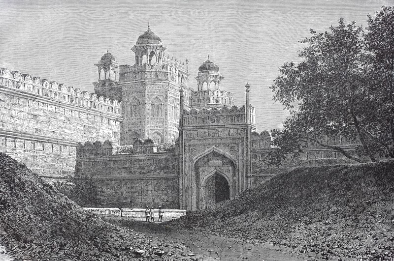 Main portal of the Palace of the Shah