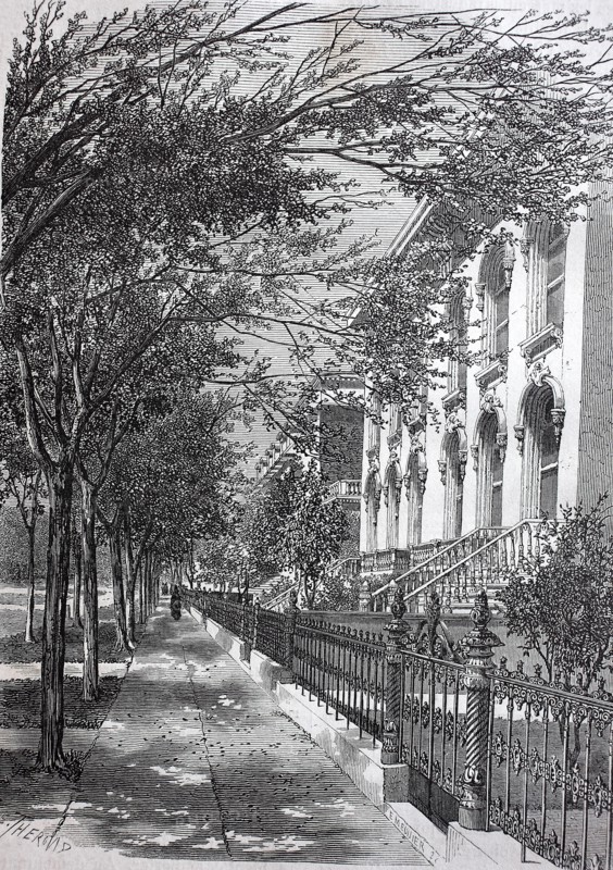 view of a main avenue of Chicago