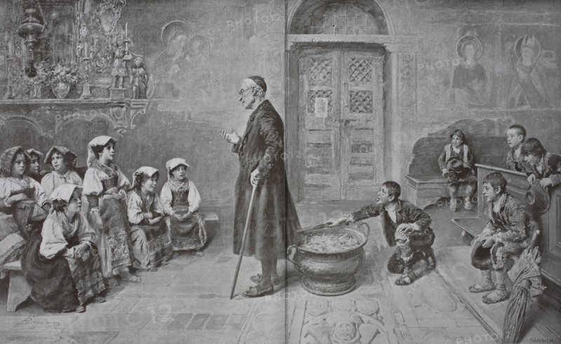 School in the Roman campagna