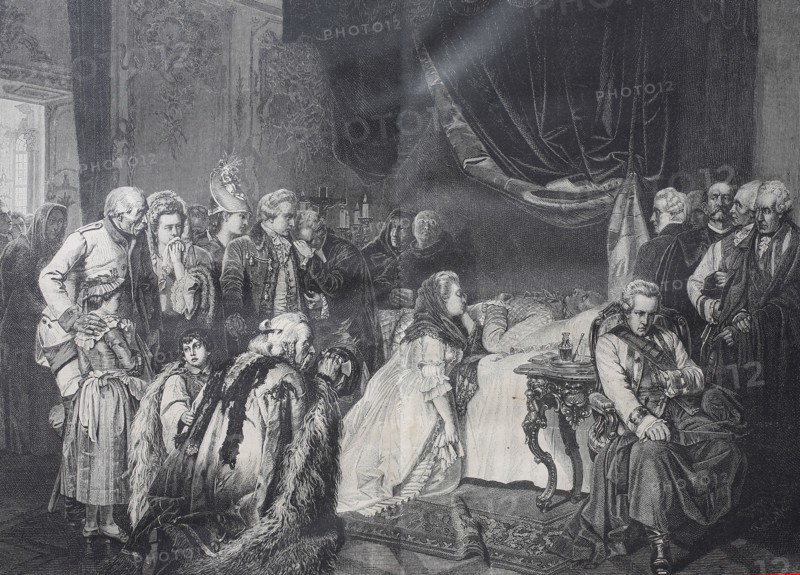 the death  bed of Joseph II