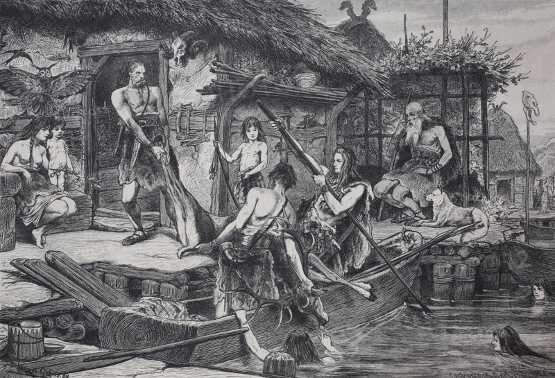 from the time of the pile dwellings