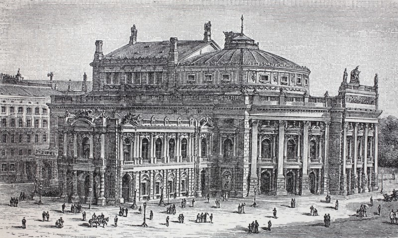 the Hofburg theater at Vienna