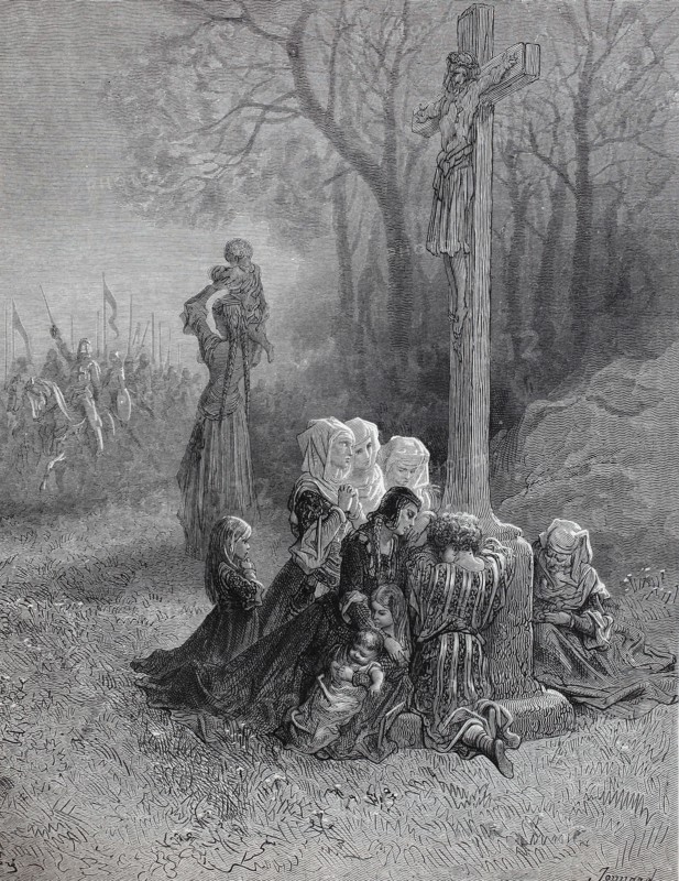 Prayers for the crusaders before departure