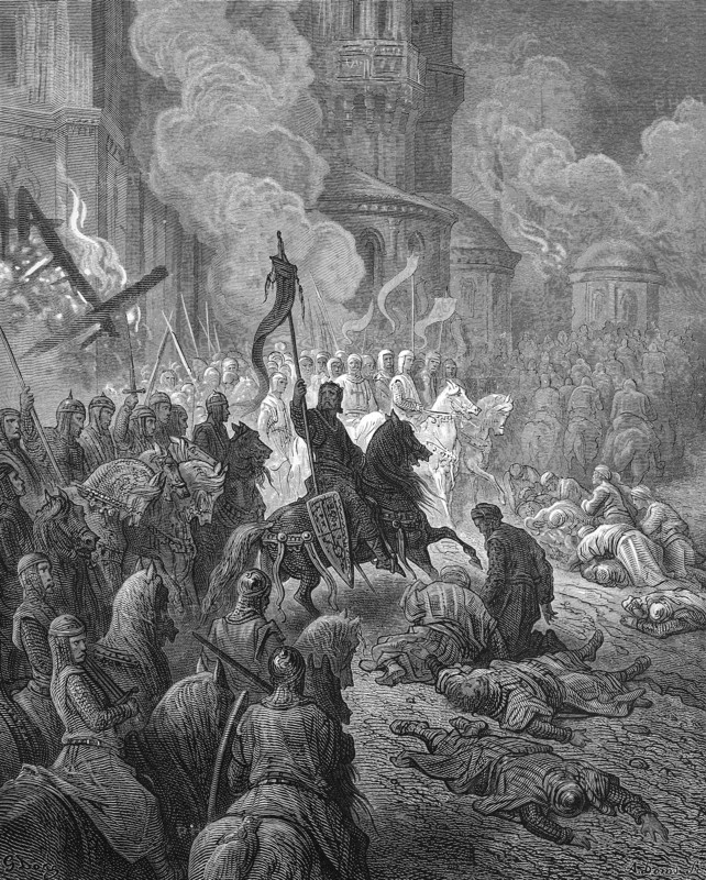 The crusades were a series of religious wars in western Asia and Europe initiated