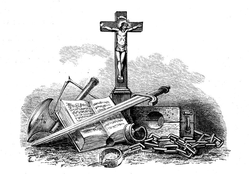 symbols for the crusades of the 11th century  /  symbolik für die Kreuzzüge des 11. Jahrhunderts
