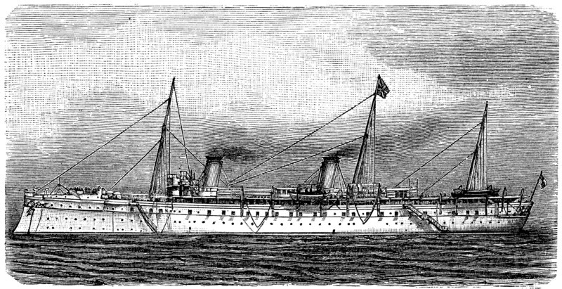 The emperor yacht Hohenzollern