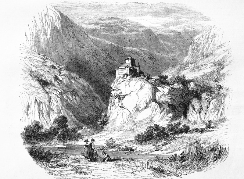 Ortenstein Castle is a castle in the municipality of Domleschg of the Canton of Graubünden in Switzerland  /  Schloss Ortenstein ist eine Burganlage auf dem Gebiet der Fraktion Tumegl/Tomils der Gemeinde Domleschg