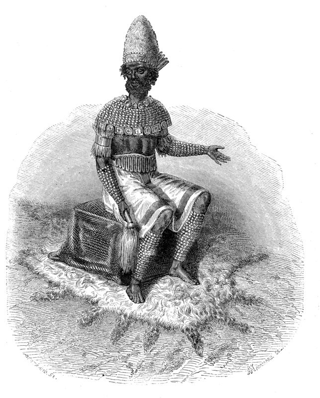 Emperor of the Lundas in traditional clothes