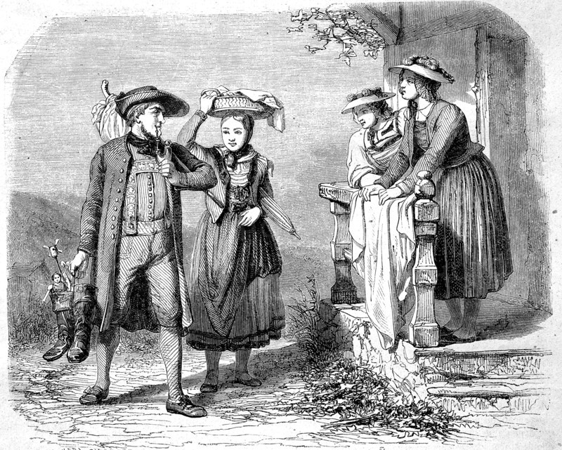 medival fashion from Bavaria and the region of Baden