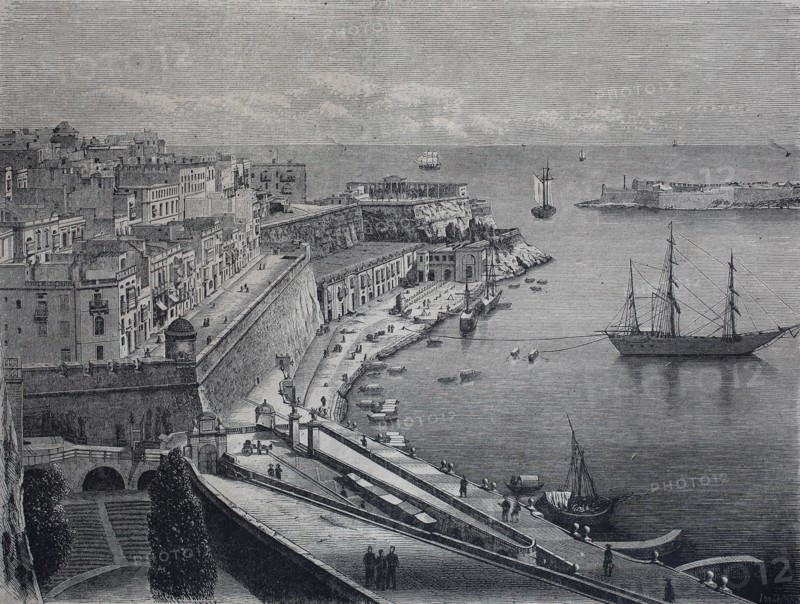 village of La Valette at the island of Malta  /   La Valetta auf Malta
