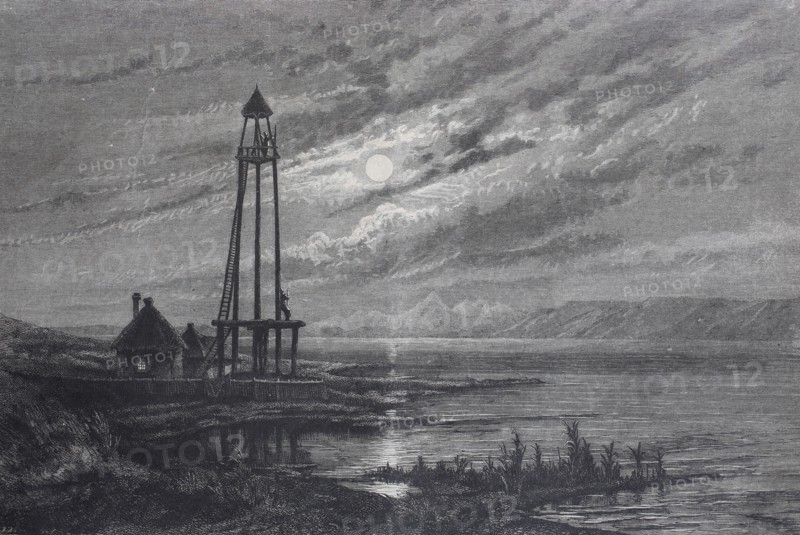 Watchtower of the Cossacks at the river Kuban