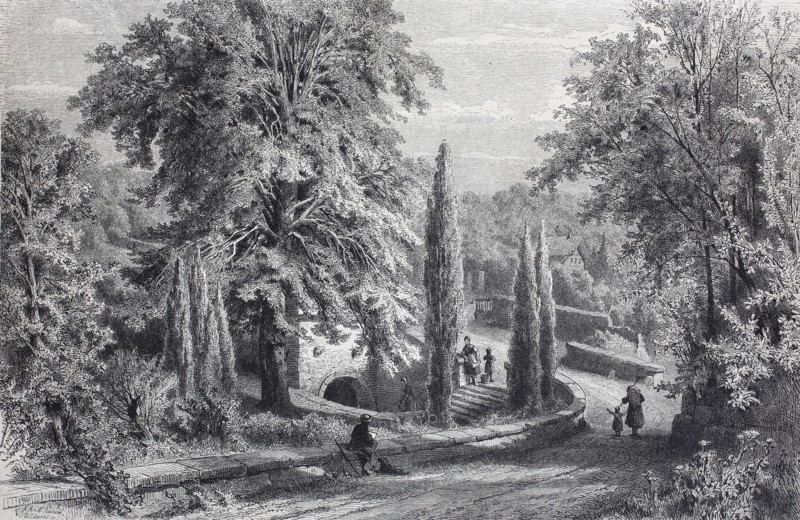 The Werther Fountain near Wetzlar