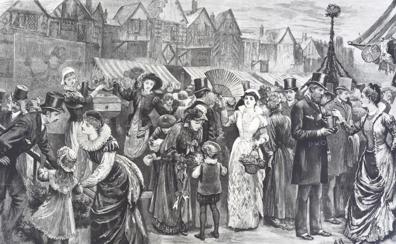 the old english fair at the Royal Albert Hall