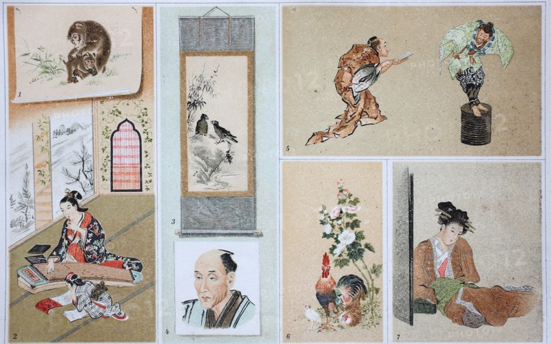 Various illustration of art from Japan