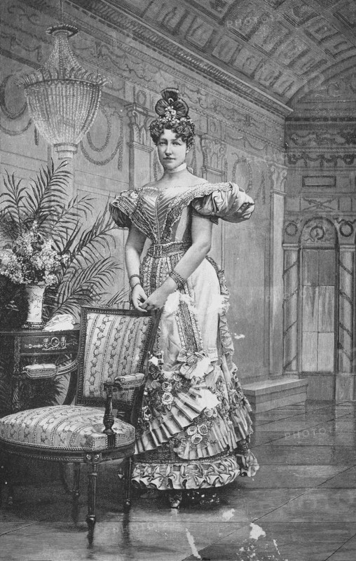 Archduchess Stephanie of Austria in a Viennese costume